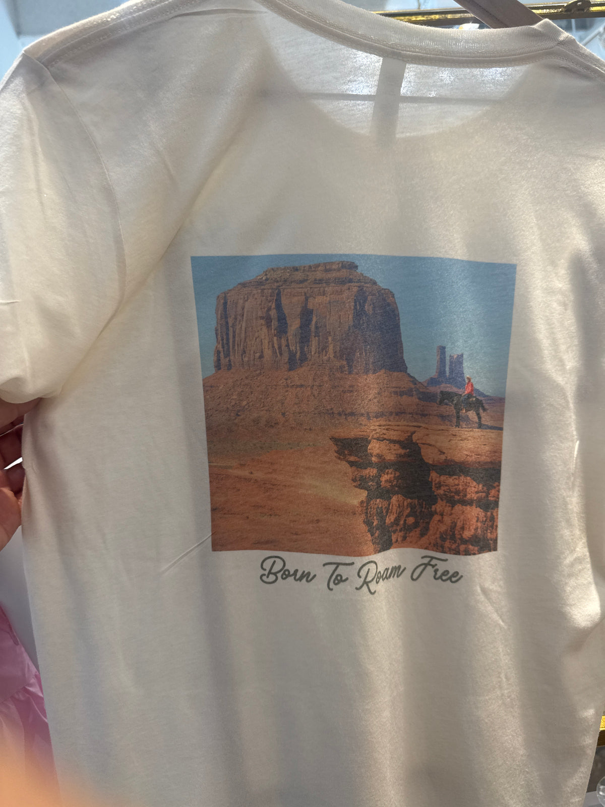 Western Short Sleeve Roam Free T Shirt