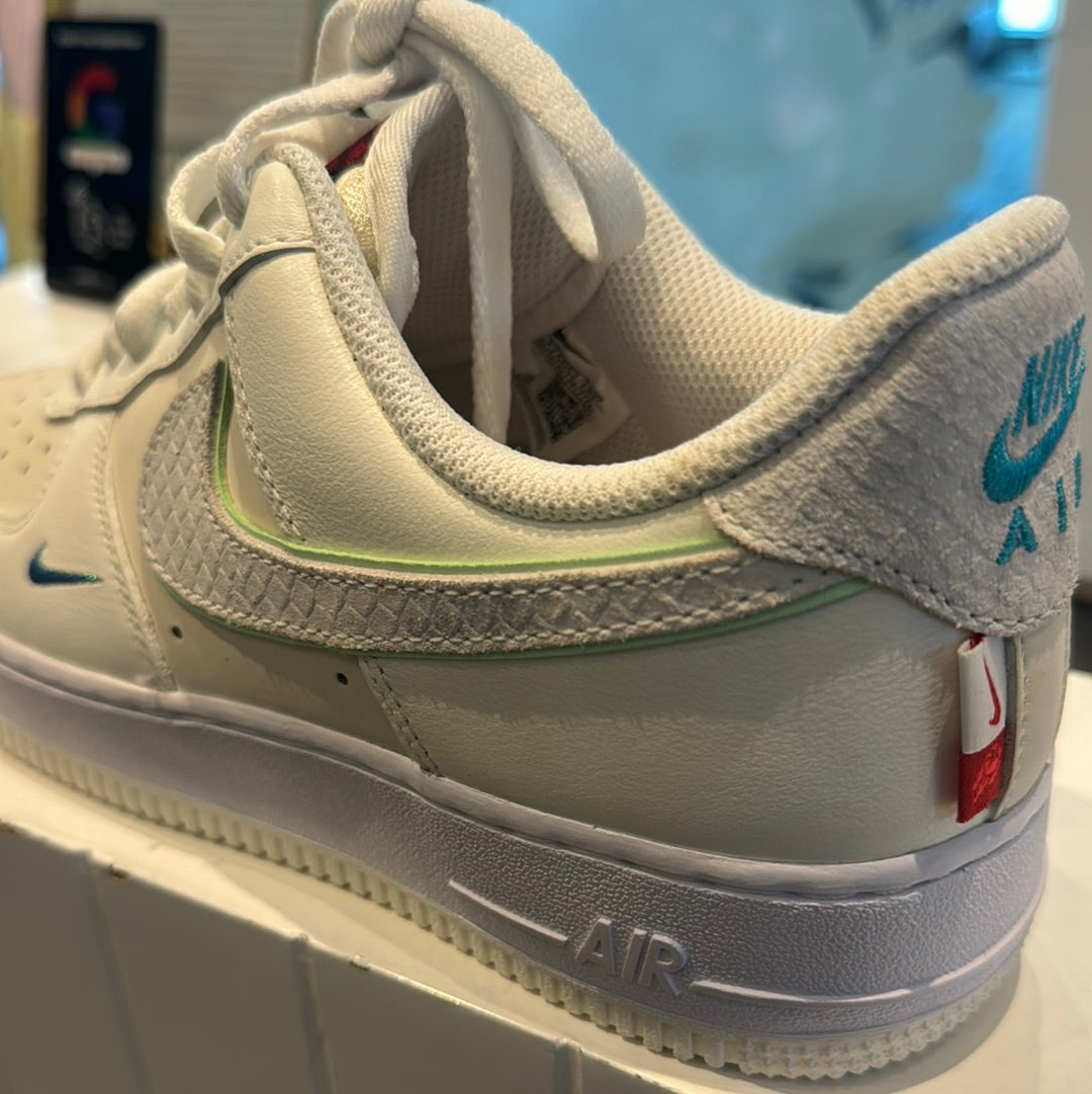 Nike AF1 Low Sail Vapor Green and White Women's Size 8