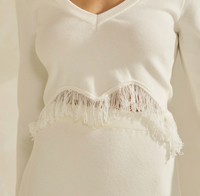 Wavey Tassel Sweater Top