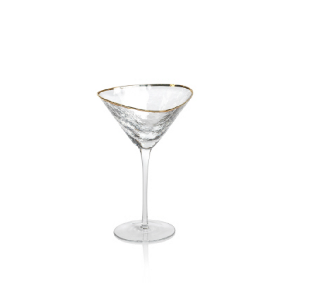 Zodax Aperitivo Luster Green Martini Glass