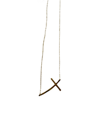 Cross Necklace Gold