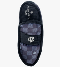 Black Checker Chewy Vuiton Loafer Squeaker Dog Toy