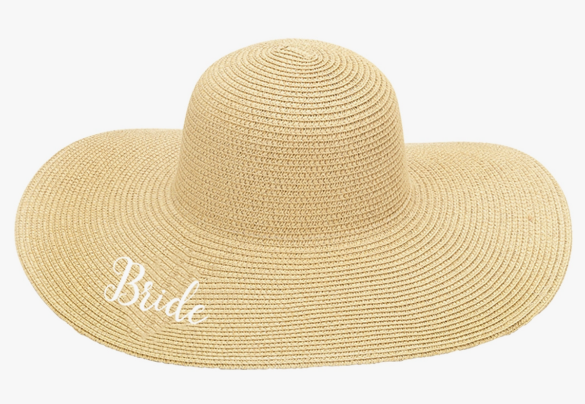 Natural White Bride Floppy Hat