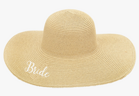 Natural White Bride Floppy Hat