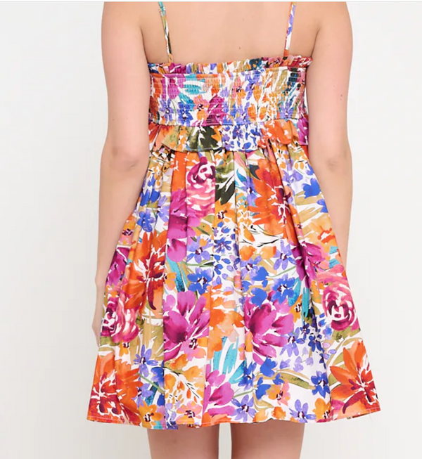 Fall Fiesta Strap Tube Dress