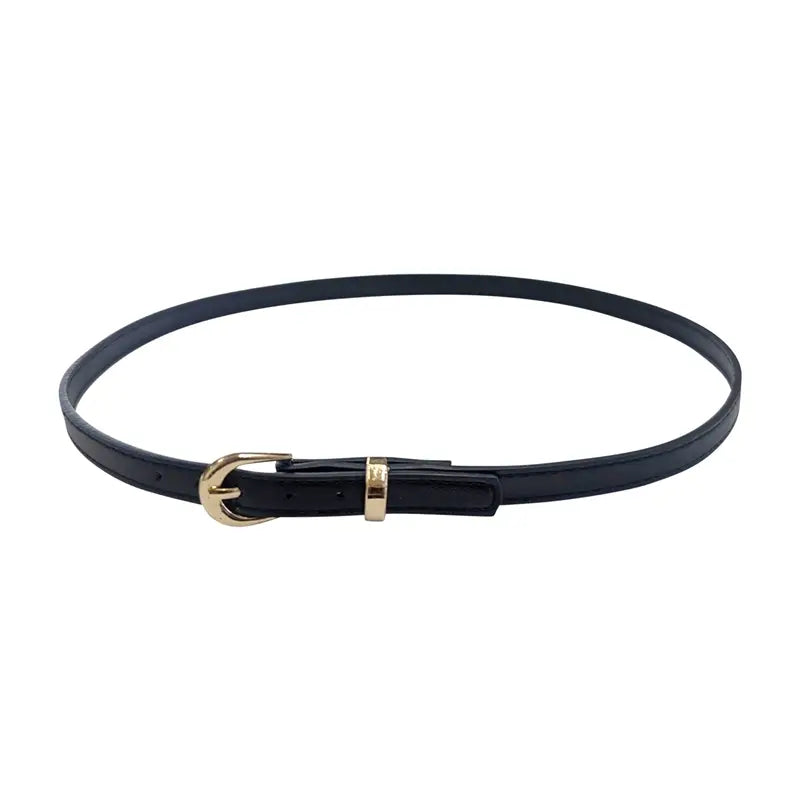 Hat Band - Leather w/ Gold Buckle