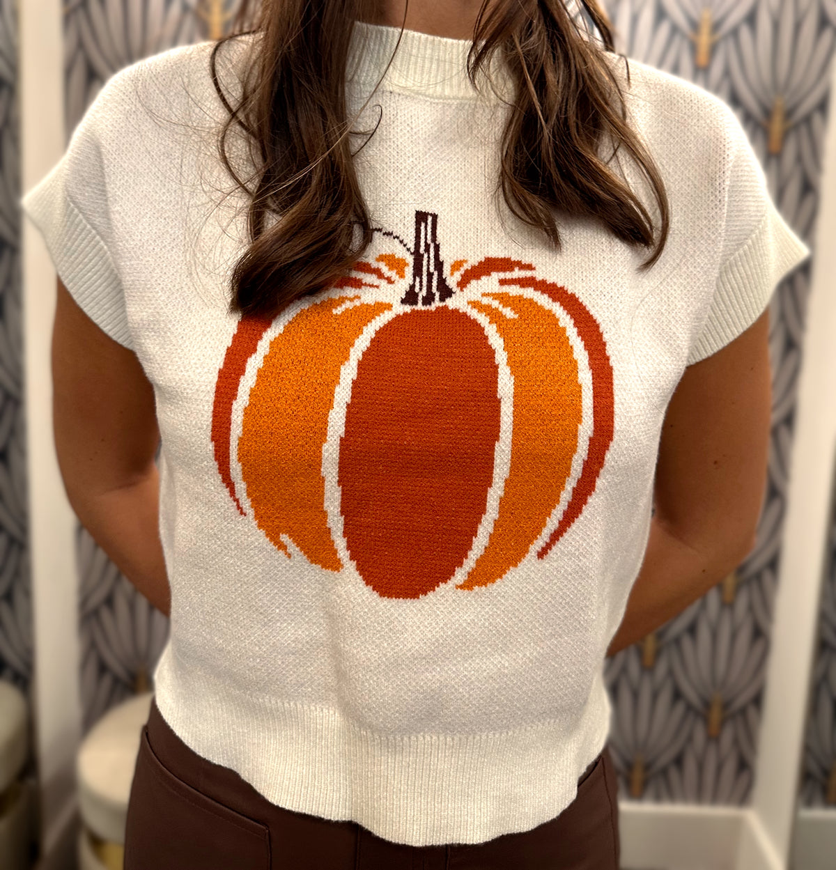 She + Sky Pumpkin Sweater
