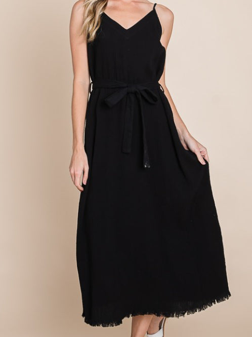 Able Tie-Waist Midi Dress