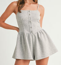 Mable Scuba Snap Button Romper