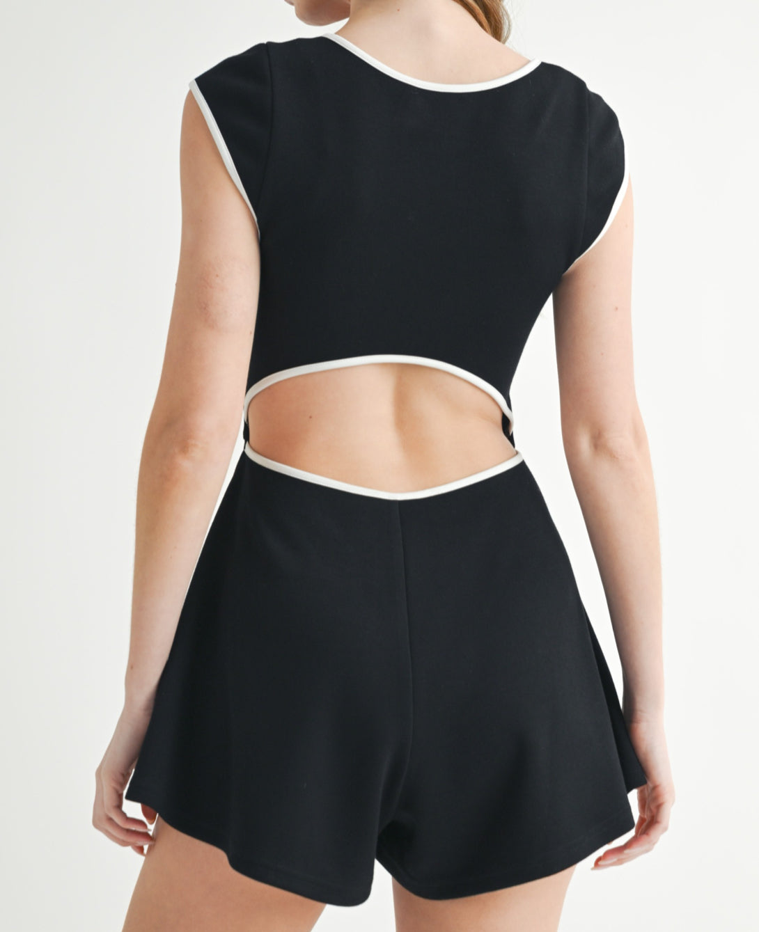 Mable Scuba Square Neck Romper