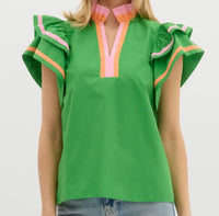 Entro Green Double-Trim Top