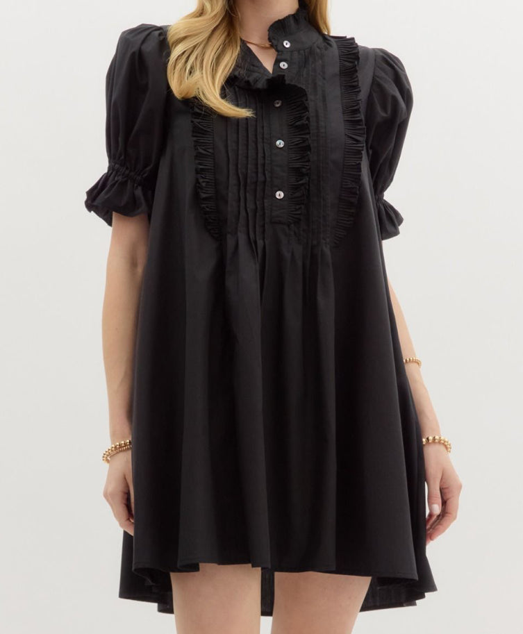 Entro Black Ruffle Dress