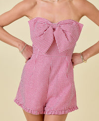 Gingham Romper