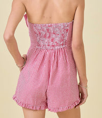 Gingham Romper