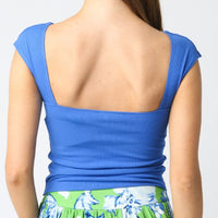 Olivaceous Jeanne Top Blue