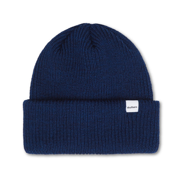 Druthers NYC Merino Wool 1X1 Rib Knit Beanie