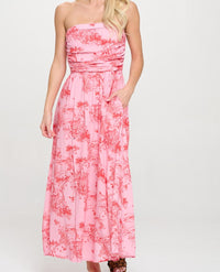 Sunset Cottage Tube Maxi Dress