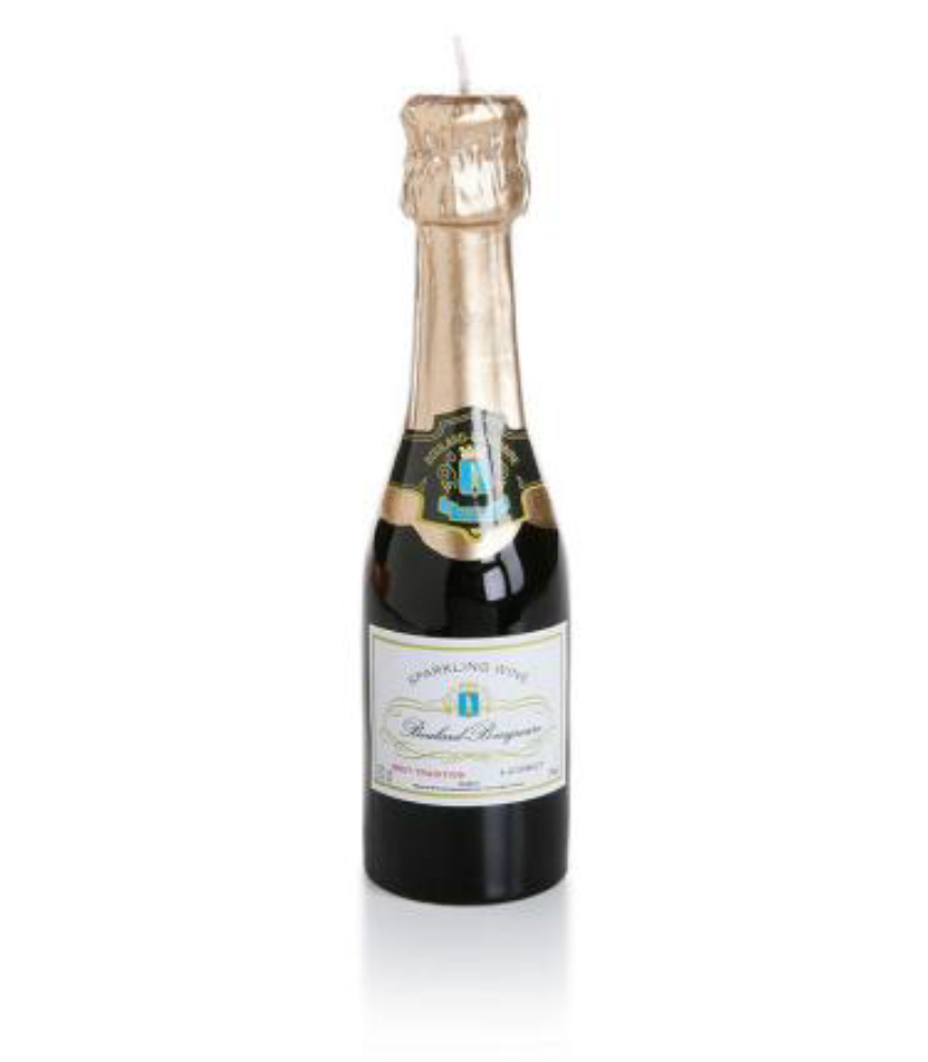 Mini Champagne Bottle Candle