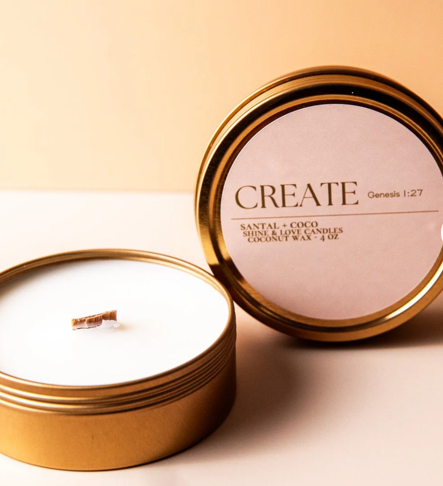 Create Santal Travel Tin Candle