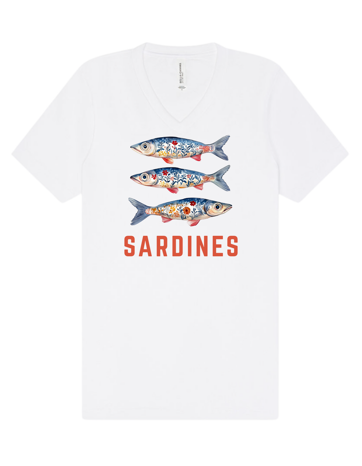 Sardines V Neck T-Shirt