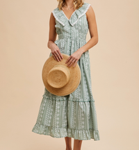 Ruffled Button Down Dress