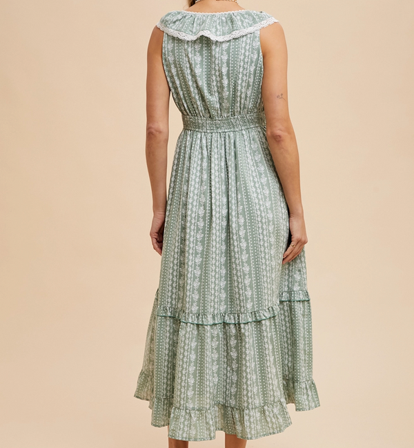 Ruffled Button Down Dress