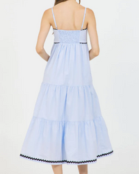 Stellah STRAPPY TIERED MIDI DRESS