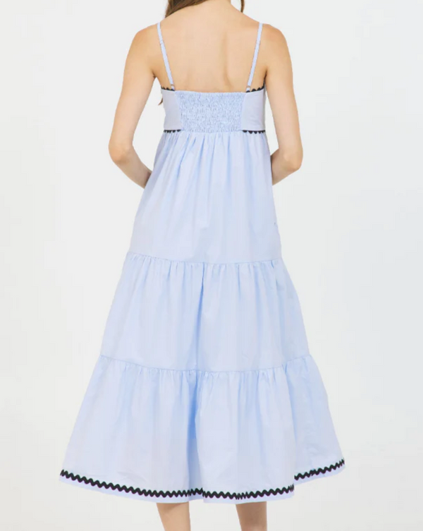 Stellah STRAPPY TIERED MIDI DRESS