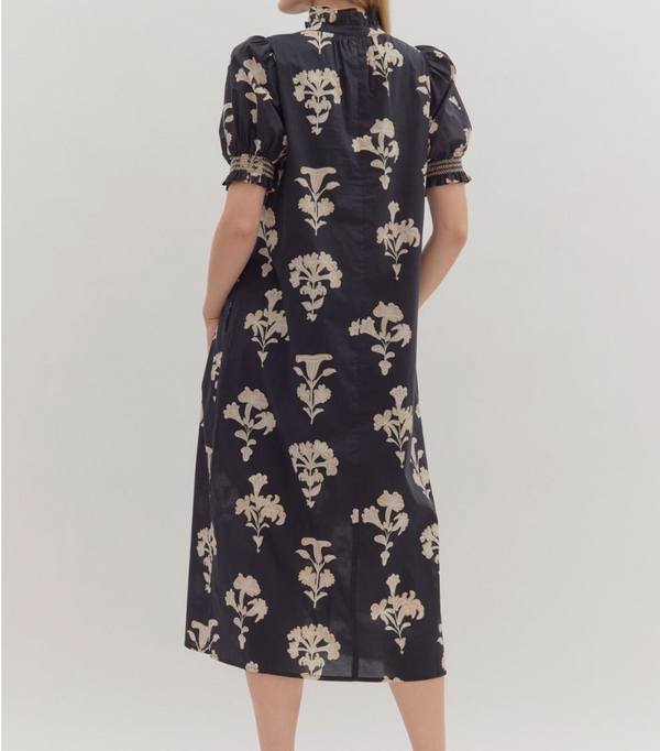 Botanical Print Dress