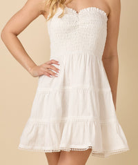 Baby Pink brand Strapless Mini Dress