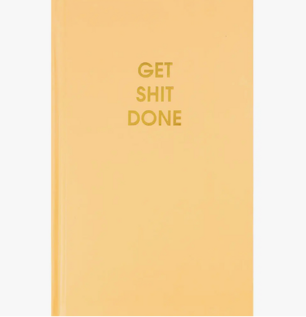Get Shit Done Journal Peach color Hardcover