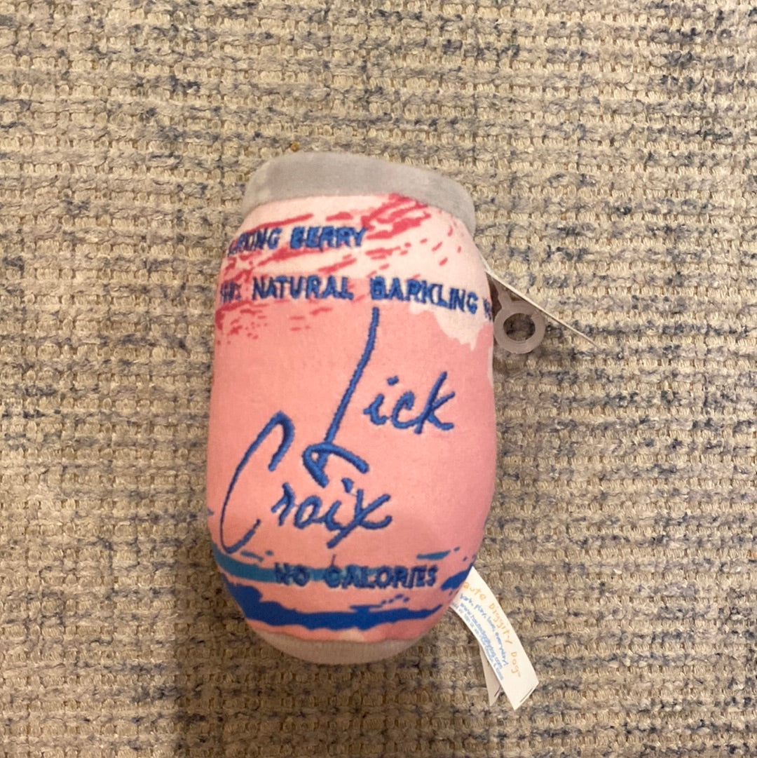 Pink Lick Croix Squeaker Dog Toy
