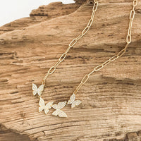 Virtue Quad Butterfly Necklace