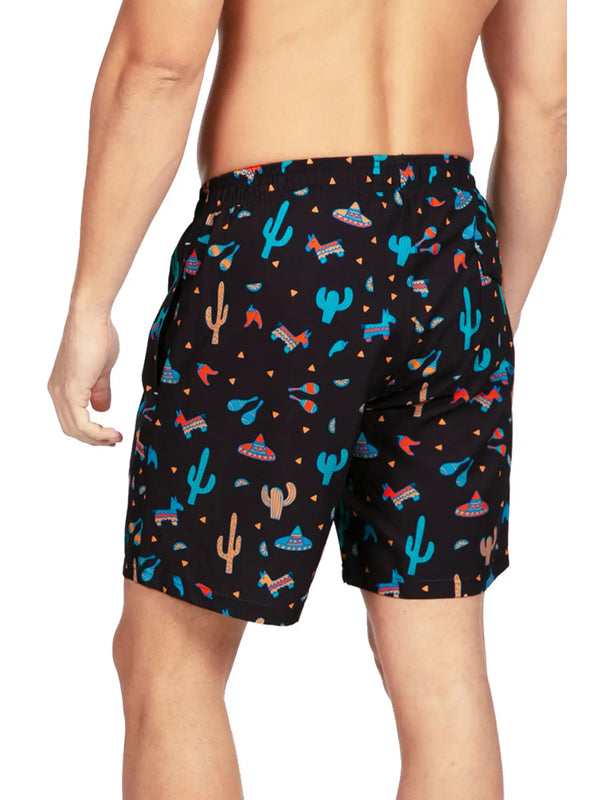 Midnight Fiesta Stretch Swim Trunks - Men's Bathing Suit