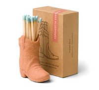 Paddywax Cowboy Boot Match Holder - Terracotta