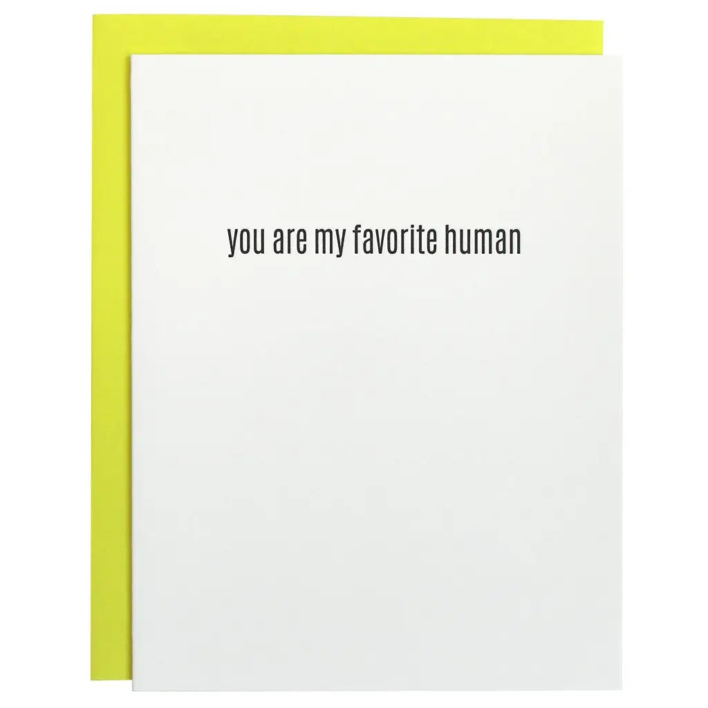 Card - You are my favorite human