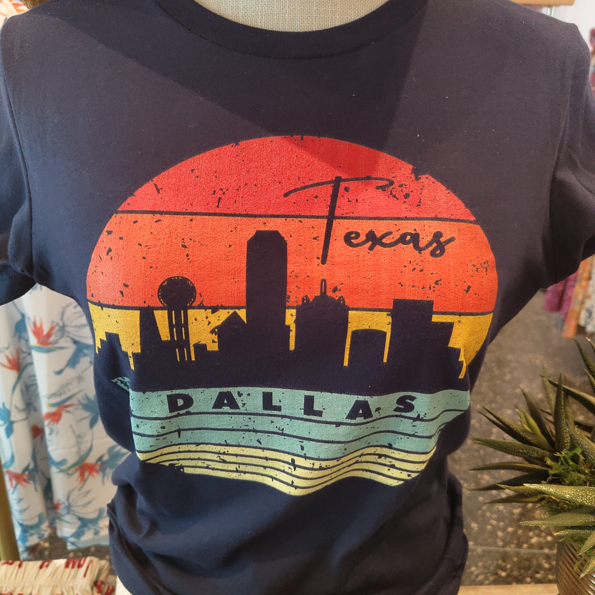 T-shirt Dallas Navy Blue Sunset