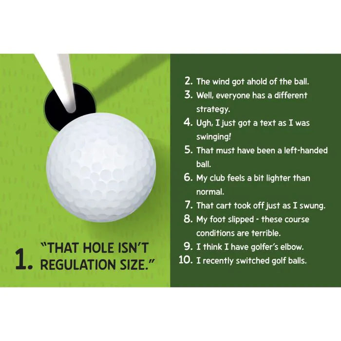500 Excuses For a Bad Golf Shot