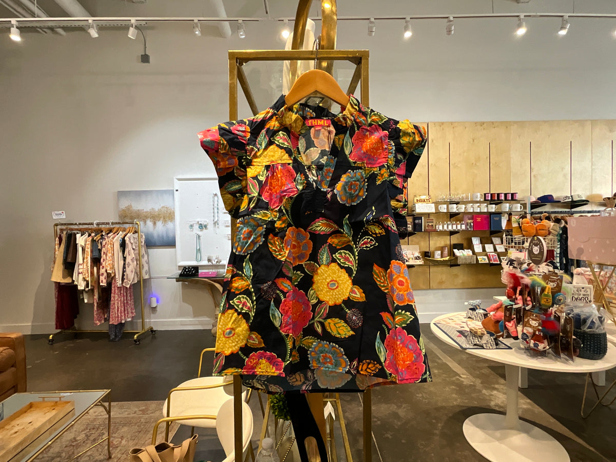 Ruffle Sleeves Floral Top