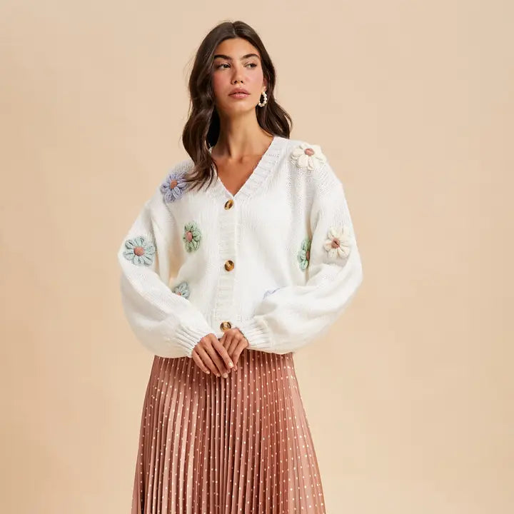 Polka Dot Pleated Skirt