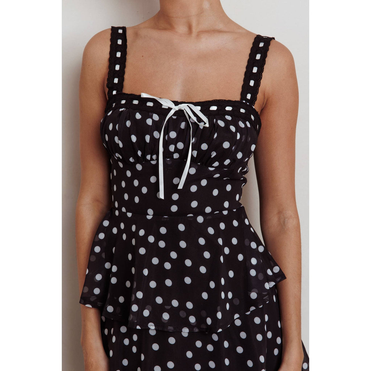 Polka Dot Maxi Dress