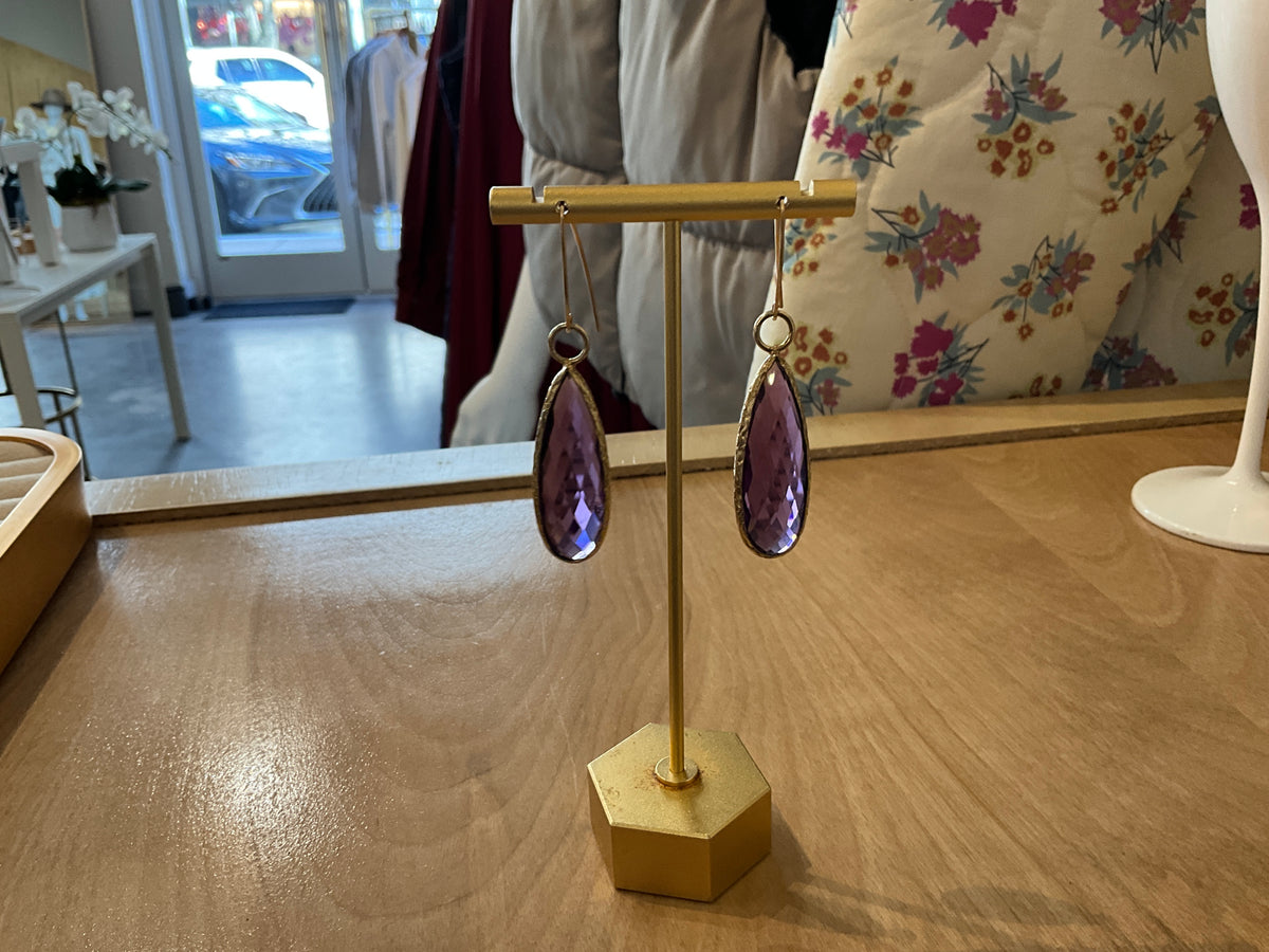 ALD Faceted Amethyst Drops