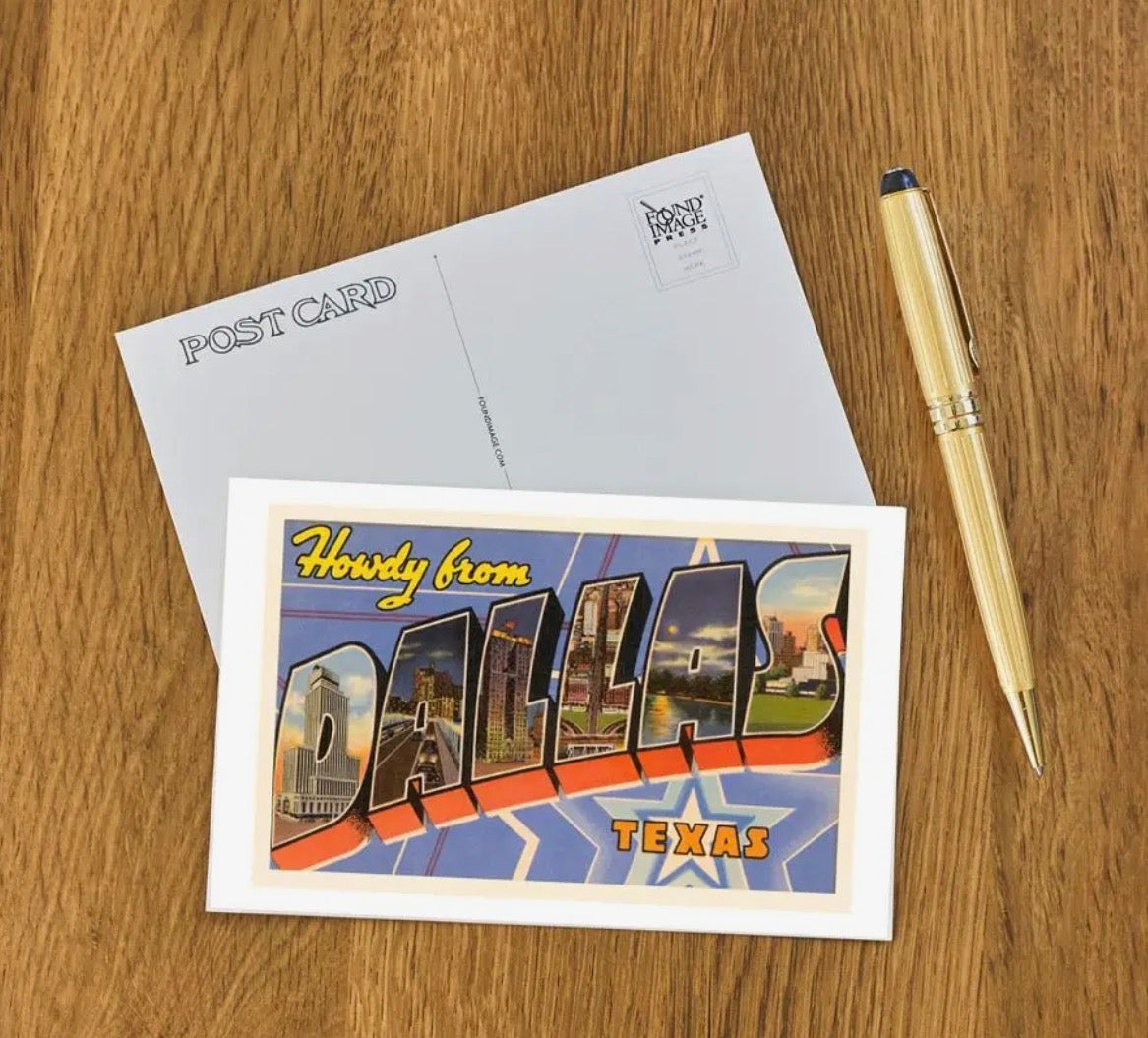 Howdy From Dallas Texas Postcard
