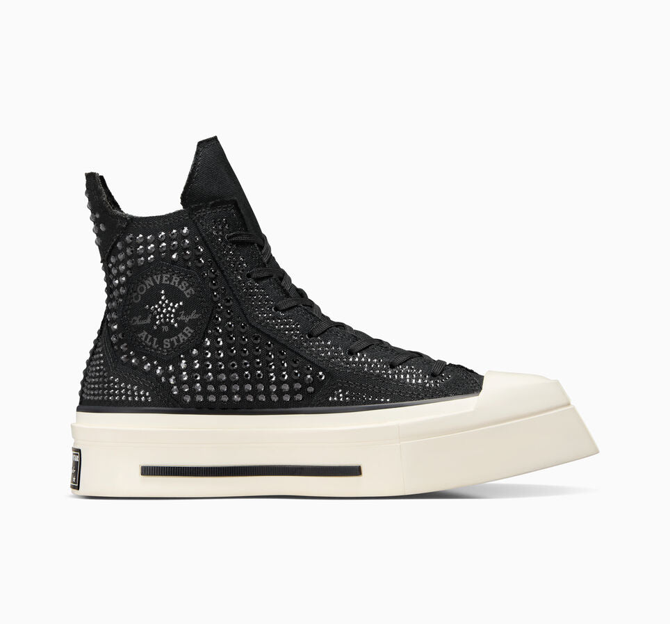 Converse X Swarovski Black High Top Women's Size 8