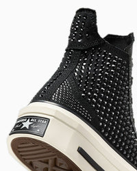 Converse X Swarovski Black High Top Women's Size 8