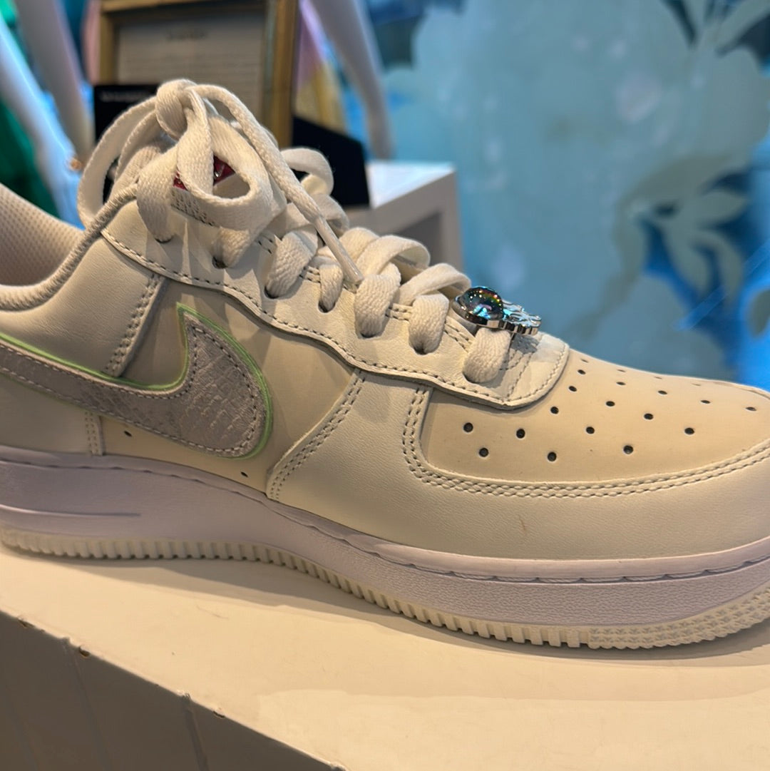 Nike AF1 Low Sail Vapor Green and White Women s Size 8 Apothecary Social