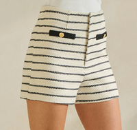 Stripe Tweed Shorts