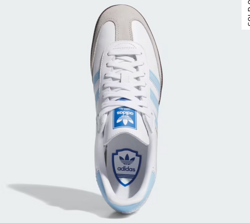 Adidas Samba OG White Sky Blue White Sky Blue Size US M 7.5 Fits W 8.5