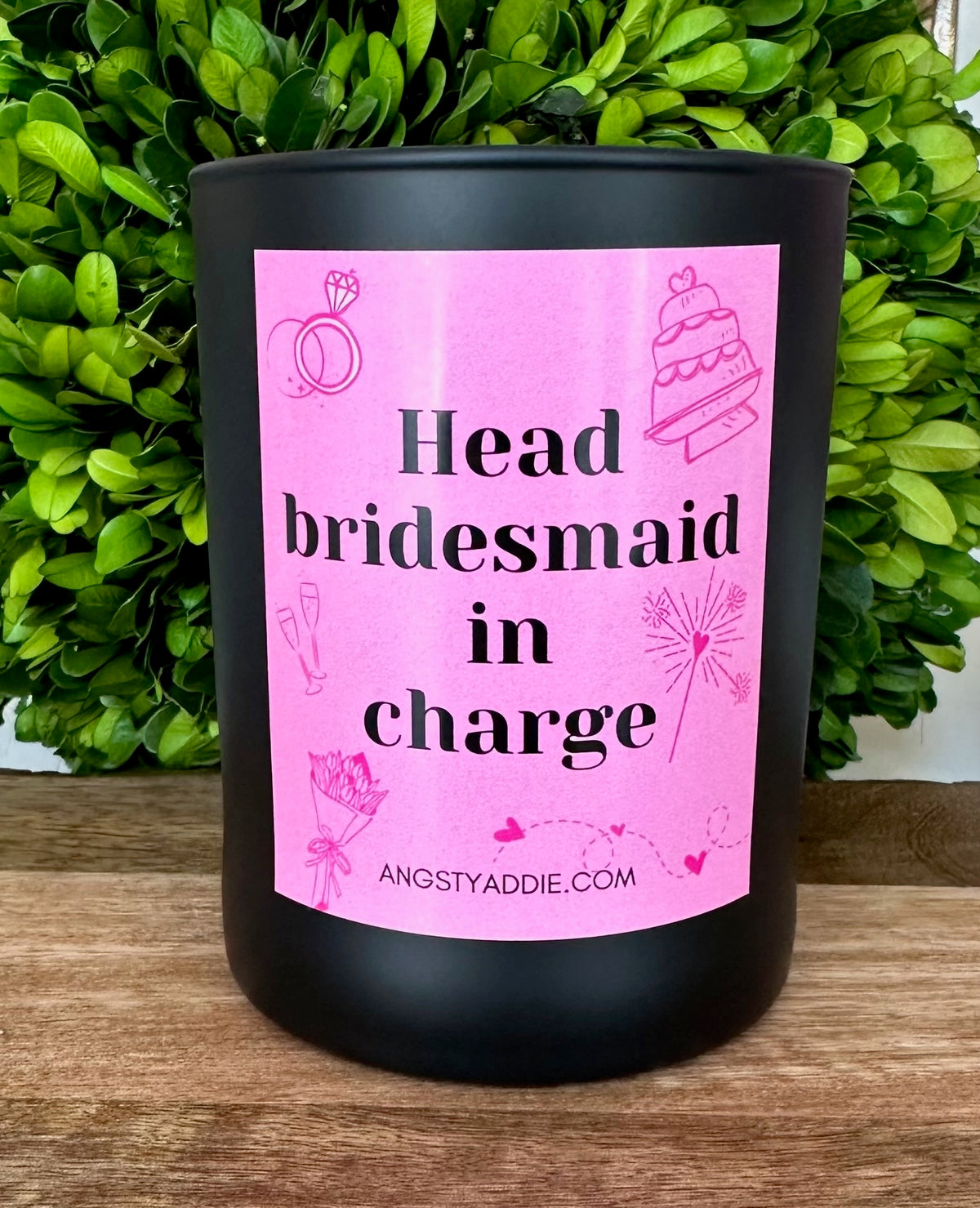 Angsty Addie - Head Bridesmaid In Charge 14oz Candle - Pink Sugar