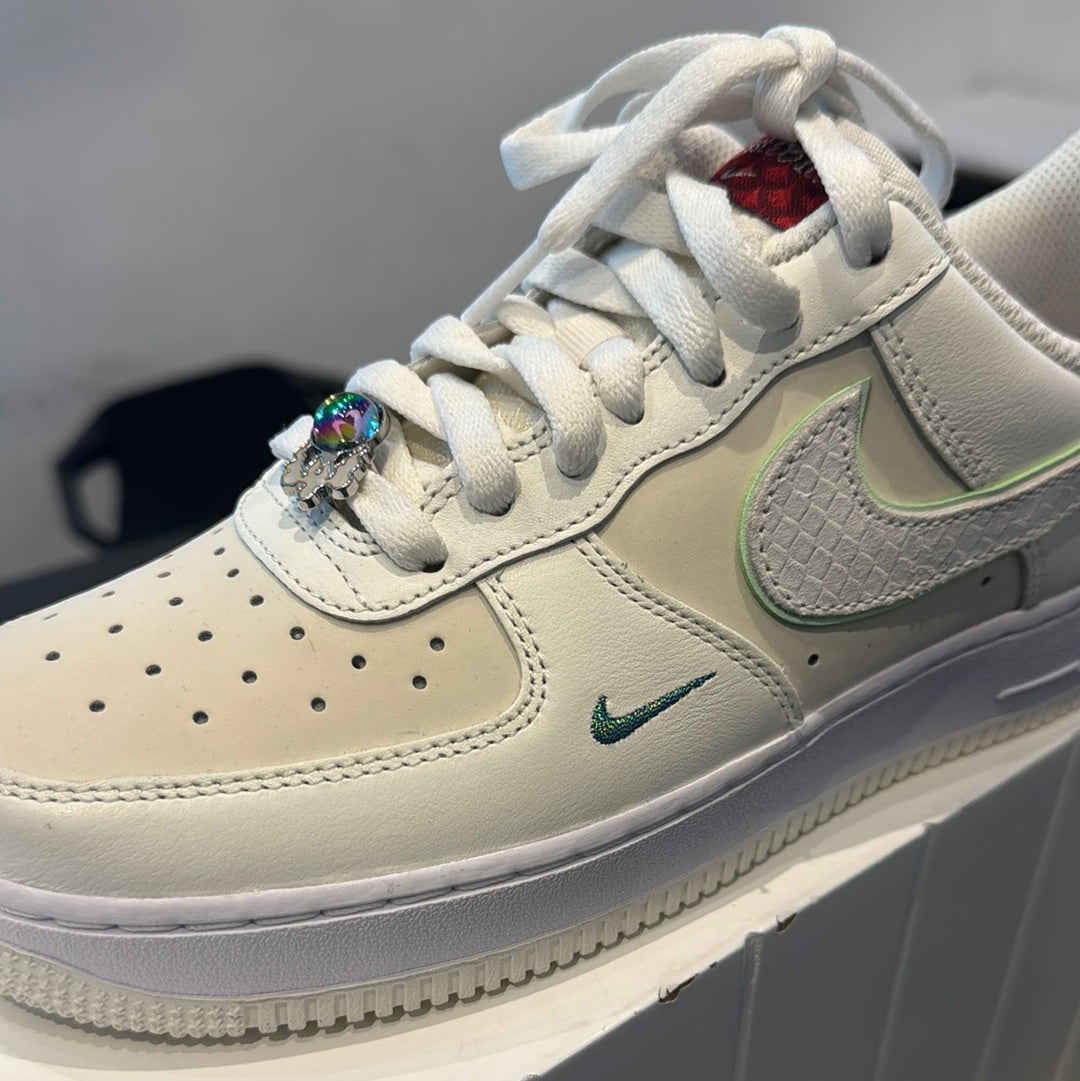 Nike AF1 Low Sail Vapor Green and White Women s Size 8